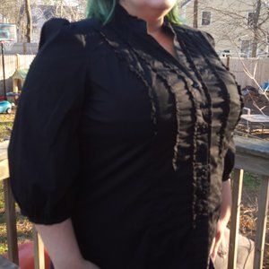 Neo Victorian  Steampunk Goth Blouse 2X